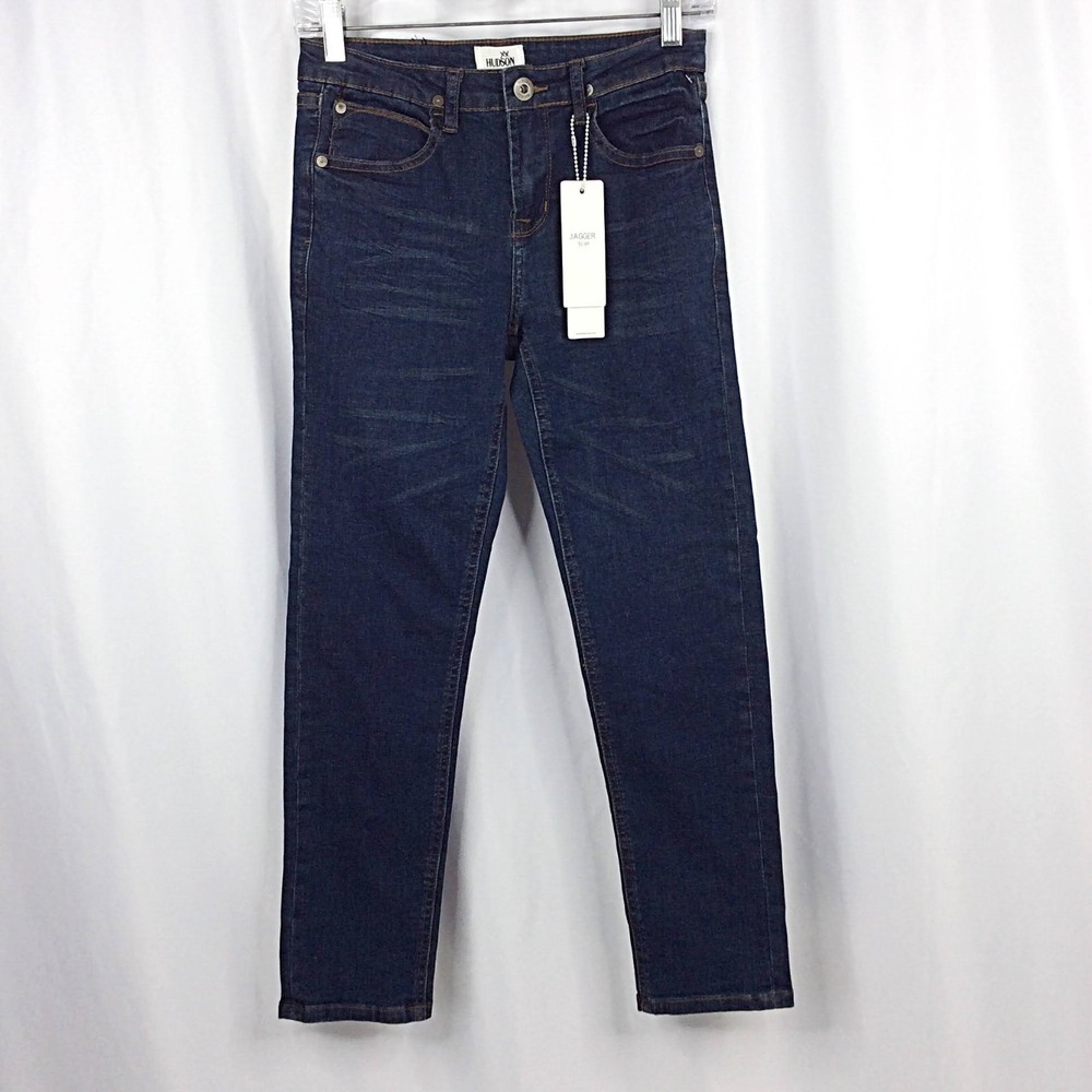 NWT Hudson Jagger Slim Jeans Girl's SIze 12‎ Skinny Blue Dark Wash Denim